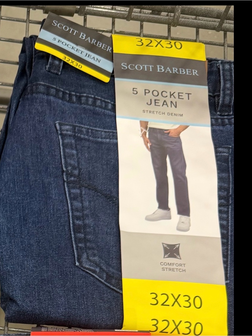 Scott Barber Straight Fit 5-Pocket Jeans - Dark Blue